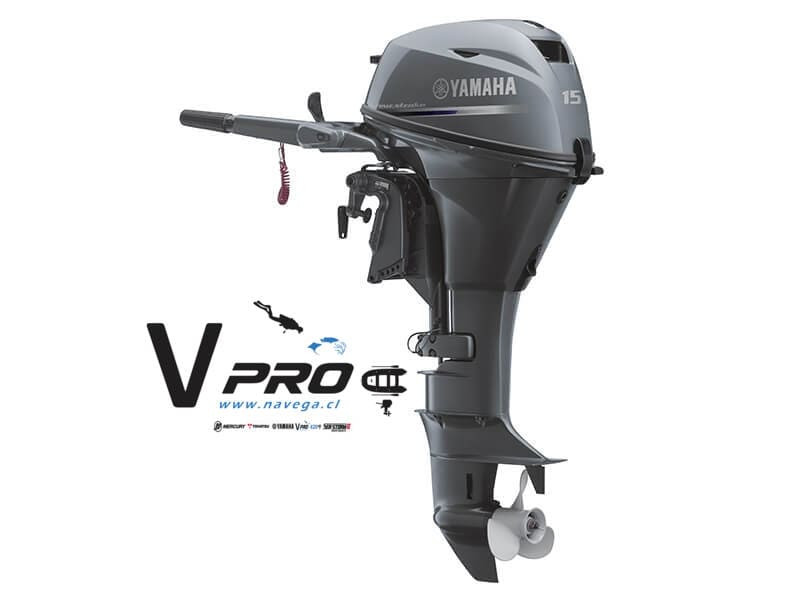 Motor fuera de borda de cuatro tiempos Yamaha 15HP F15CMHS para todo Chile